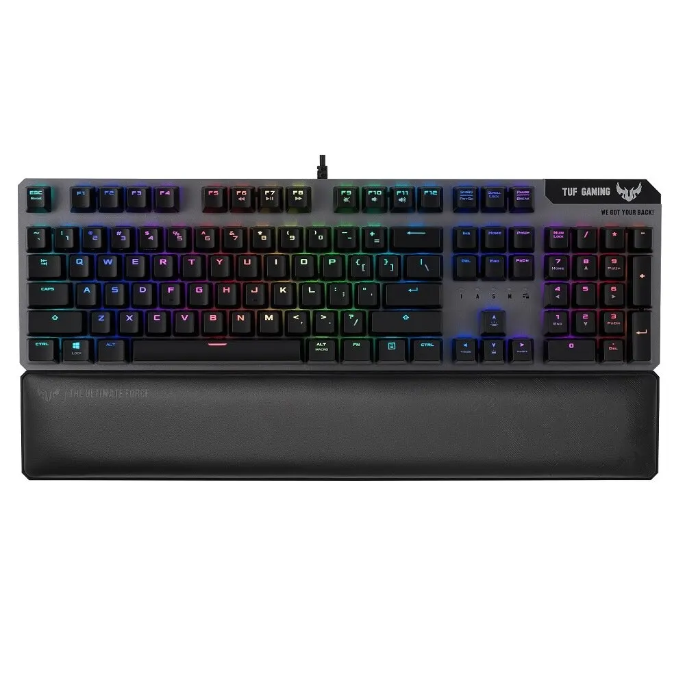 ASUS TUF Gaming K7 чёрная Игровая клавиатура (TUF Linear Optical Mech switch RGB подсветка IP56 USB 90MP0191