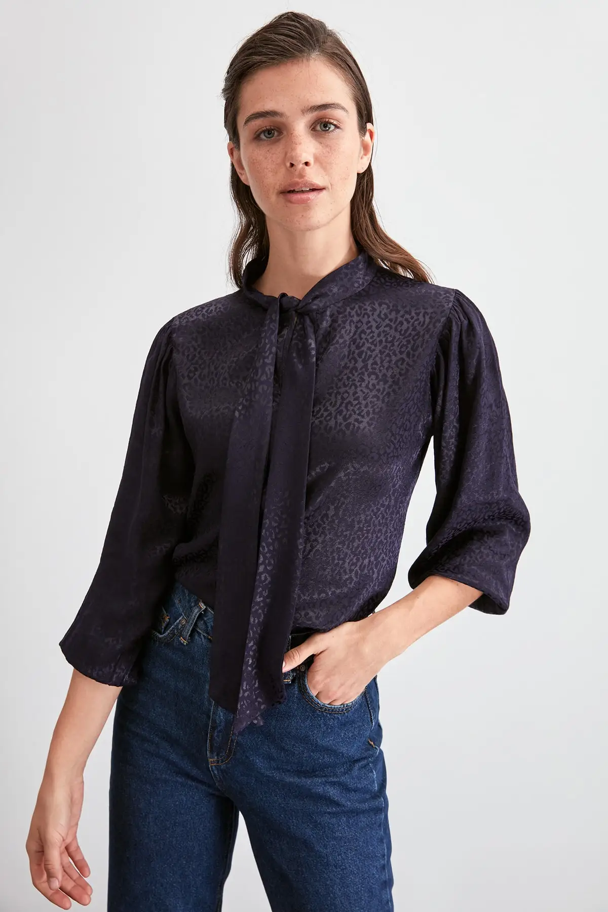 Trendyol шнуровка подробная Bluz TWOAW20BZ0740| |