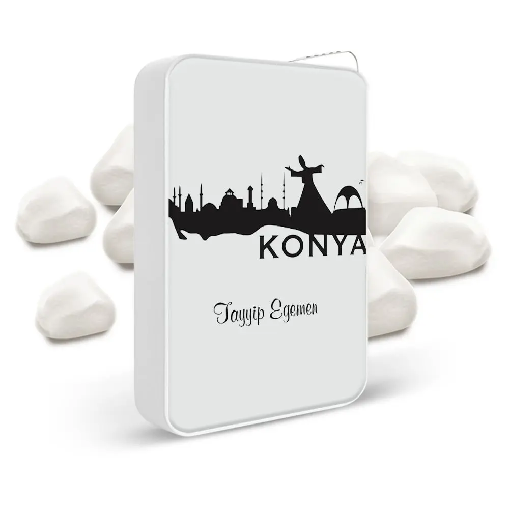 

Персонализированная белая металлическая зажигалка Konya-002