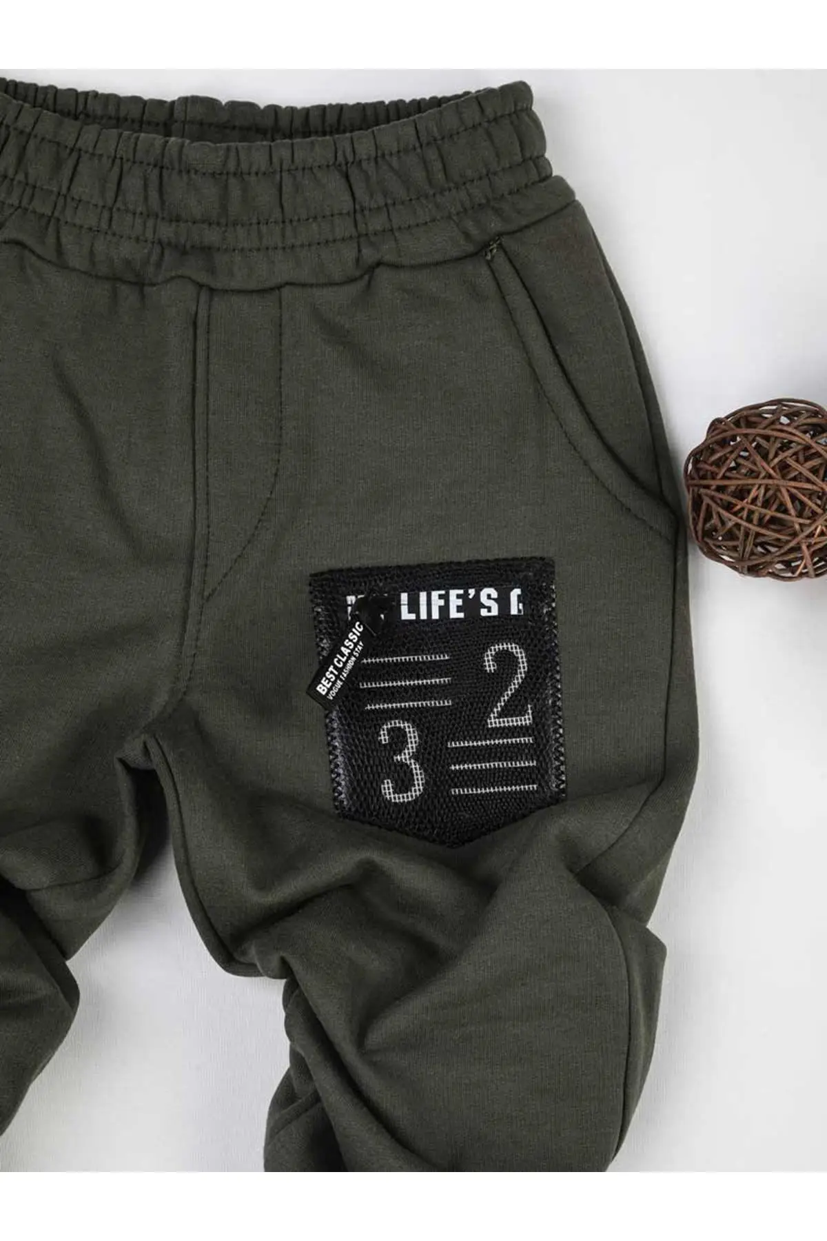 Сезонные мужские спортивные штаны цвета хаки | Мать и ребенок