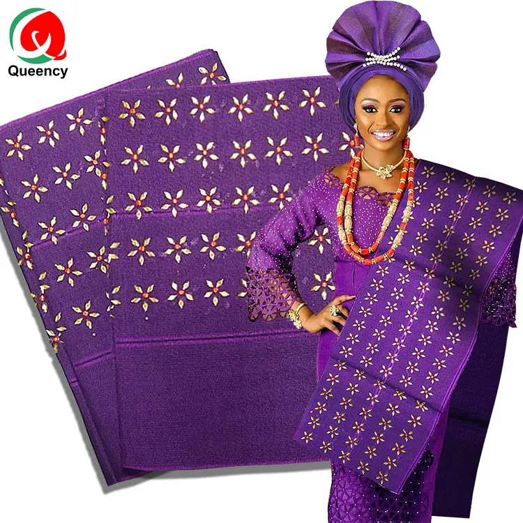 HQT84 цветок дизайн бусины Нигерия ASO OKE DIY головной убор с плечом для свадьбы и