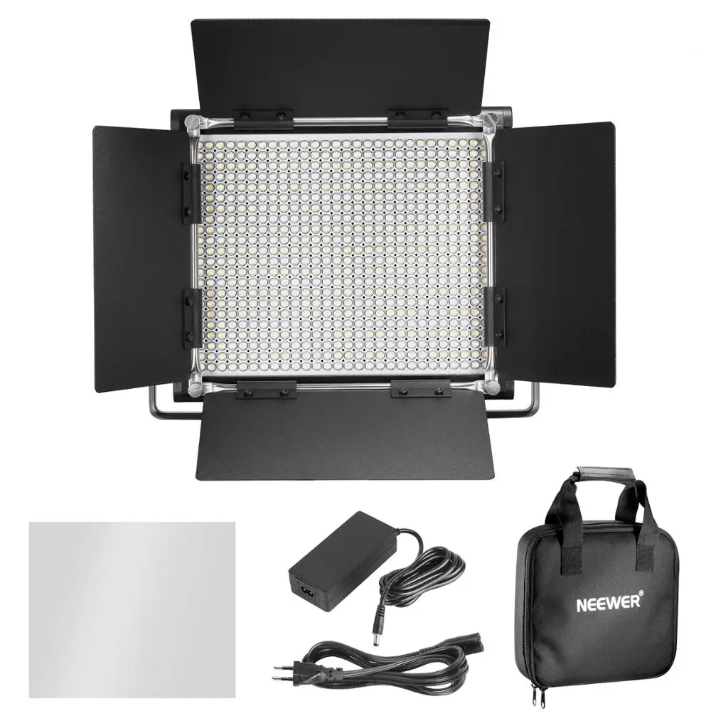 

Neewer Bi-color 660 LED Video Light and Stand Kit: CRI 96+ Dimmable Light with U Bracket, Light Stand for Studio Photography