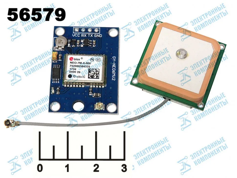 РАДИОКОНСТРУКТОР ARDUINO GPS МОДУЛЬ NEO-7M-0-000 |
