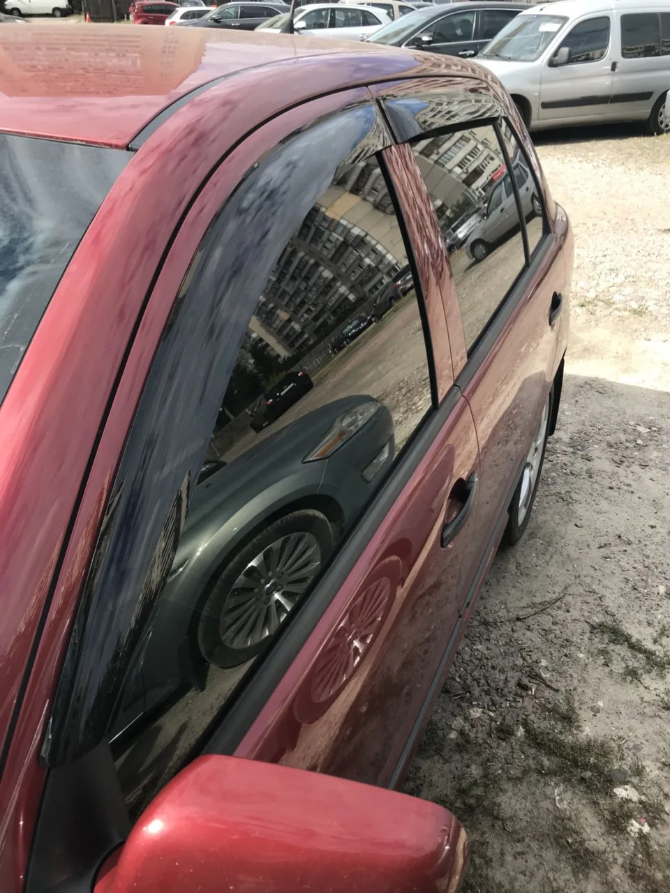 ветровики для шкода фабиа седан хэтчбэк 1997-2007 оконные дефлекторы окна