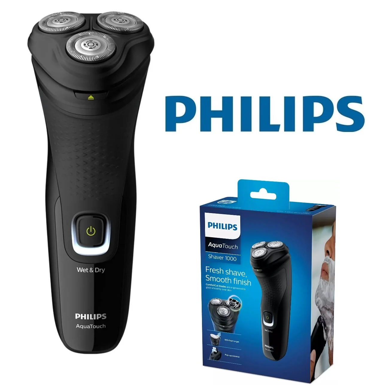 Оригинальная Мужская перезаряжаемая Бритва PHILIPS S1223 для влажного и сухого бритья