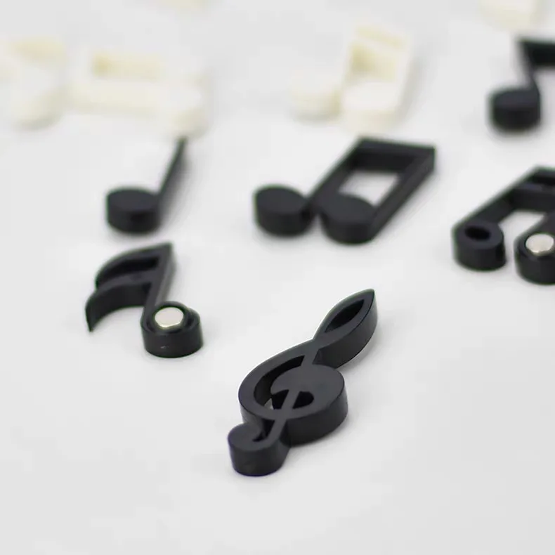 6 шт. креативные магниты на холодильник с музыкальной нотой черно белые модные