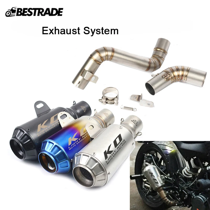 Выхлопная средняя Соединительная труба для мотоцикла скутера 51 мм наконечники