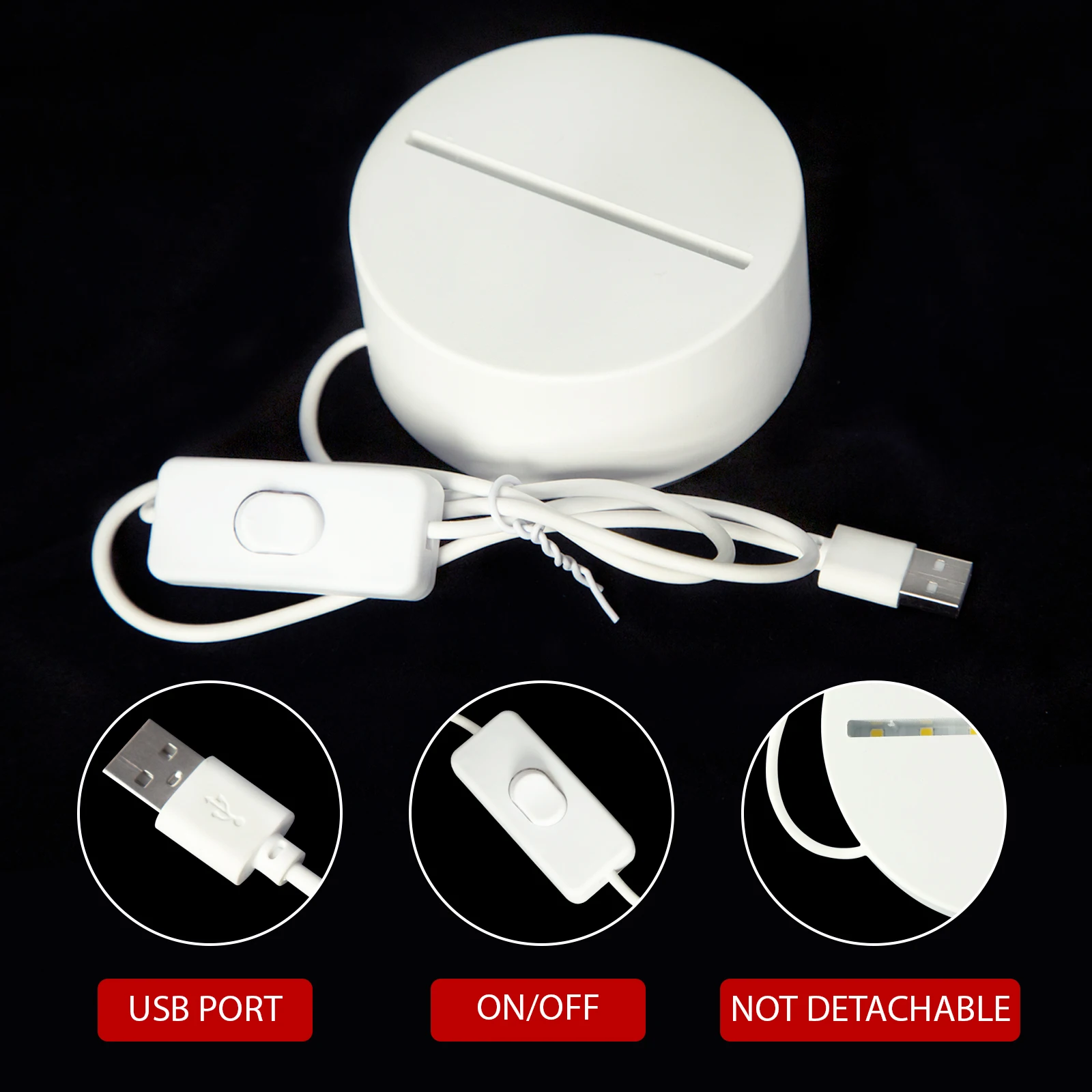 Подарок для мамы 3D ночные светильники с гравировкой акриловый ночник USB подарок