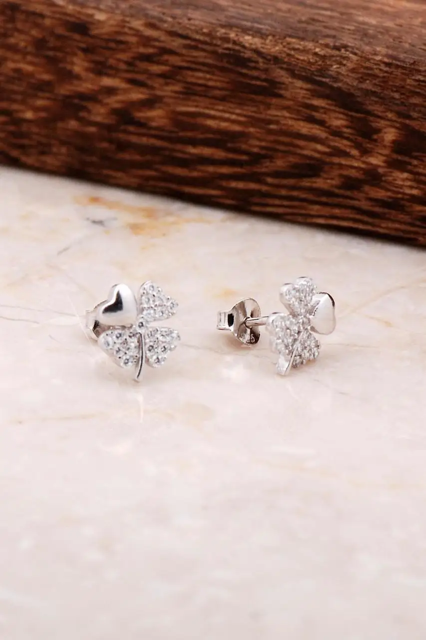 

Clover Silver Earrings 4813 High Quality Hand Made Original Filigree Silver Jewellery Gift for Women