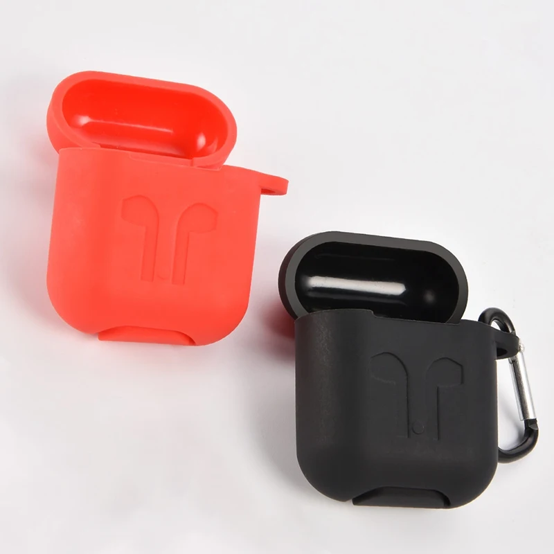 ТПУ мягкий силиконовый цветной чехол для Apple AirPods 2 Наушники противоударный чехол для Apple Air Pods 1 коробка для зарядки