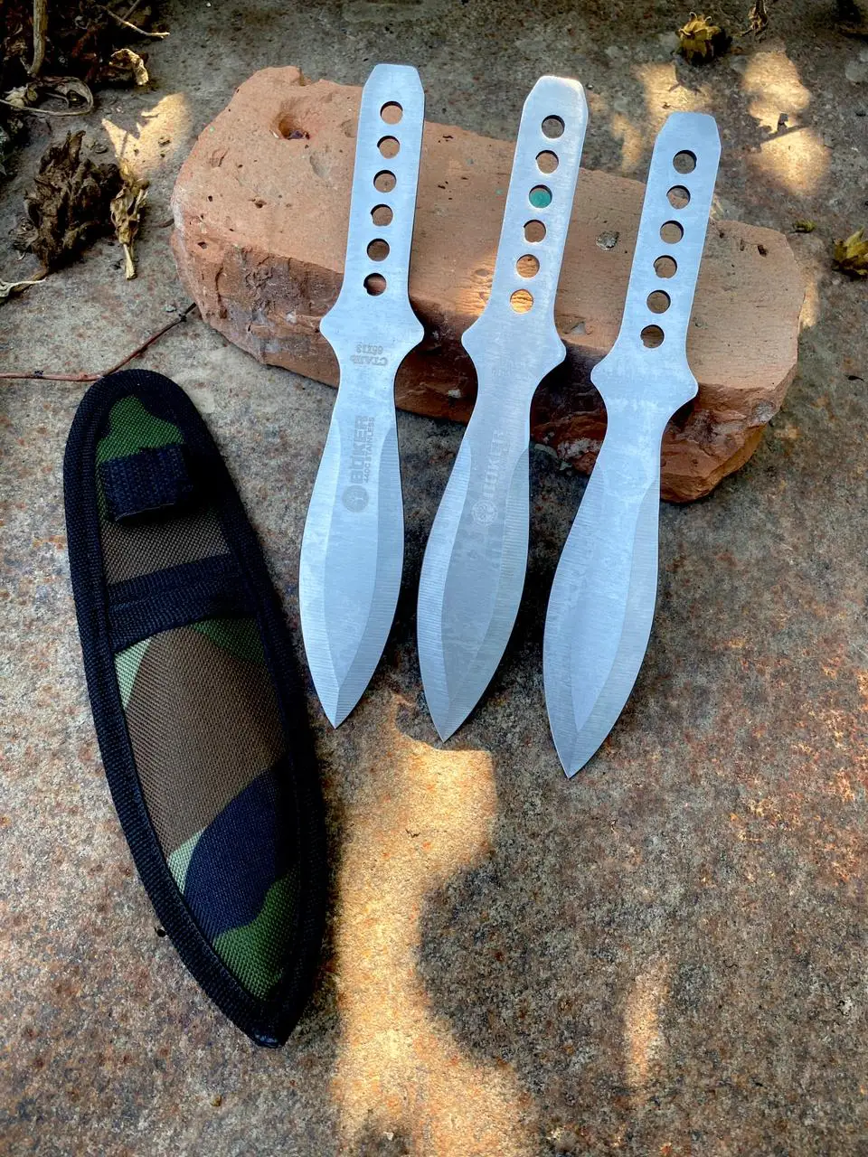 Ножи метательные 3 шт в комплекте чехле для метания |