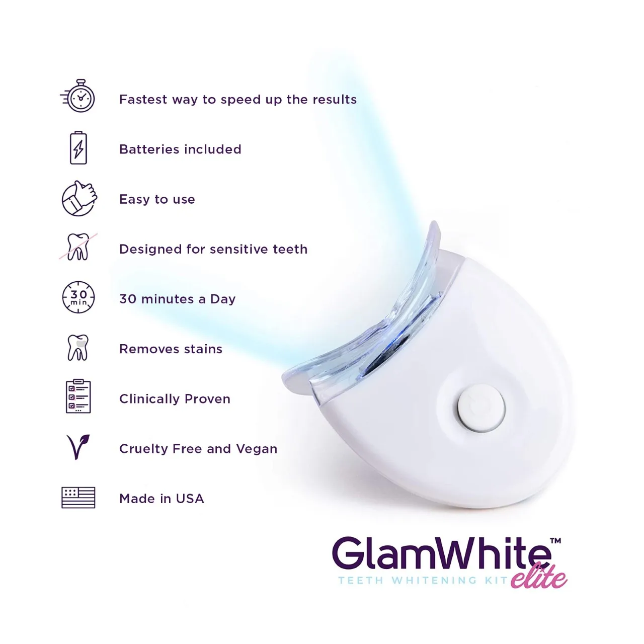 Набор для отбеливания зубов. 20 мл геля. До 7 оттенков после 1 сессии. Без