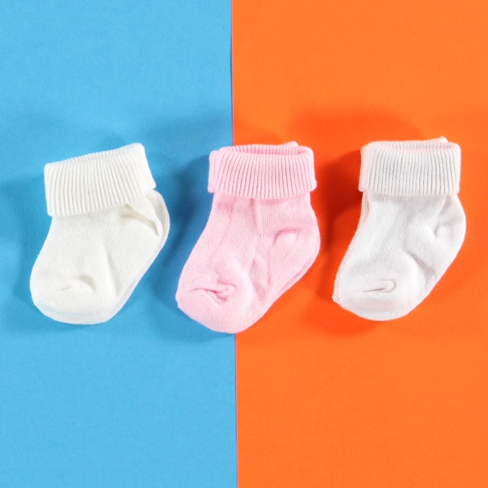 Носки детские ebebek HelloBaby розовые 3 мес.-18 шт |