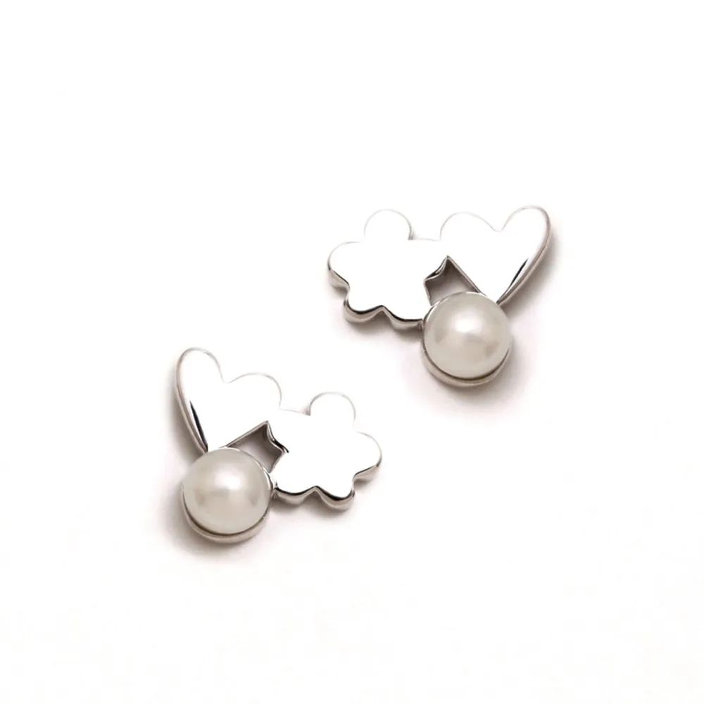 Серебряные серьги Agatha Ruiz de la Prada 11 мм. Трио жемчуг [AB5694] | Украшения и аксессуары