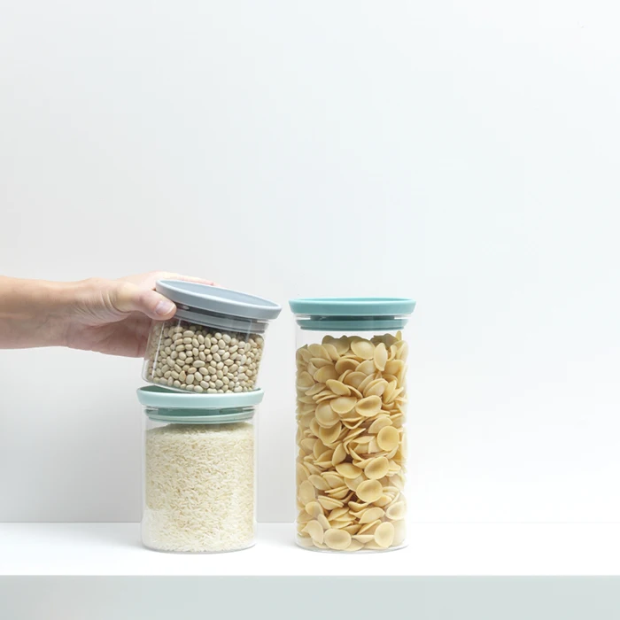 Набор модульных стеклянных банок Brabantia 3 предмета мультиколор 298325 | Дом и сад