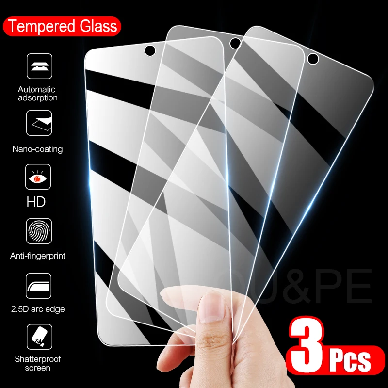 Закаленное стекло 3 шт. для Huawei P30 P40 Lite P20 Pro P Smart 2019 Honor 8X 9X 30 20 10 Защита экрана Mate