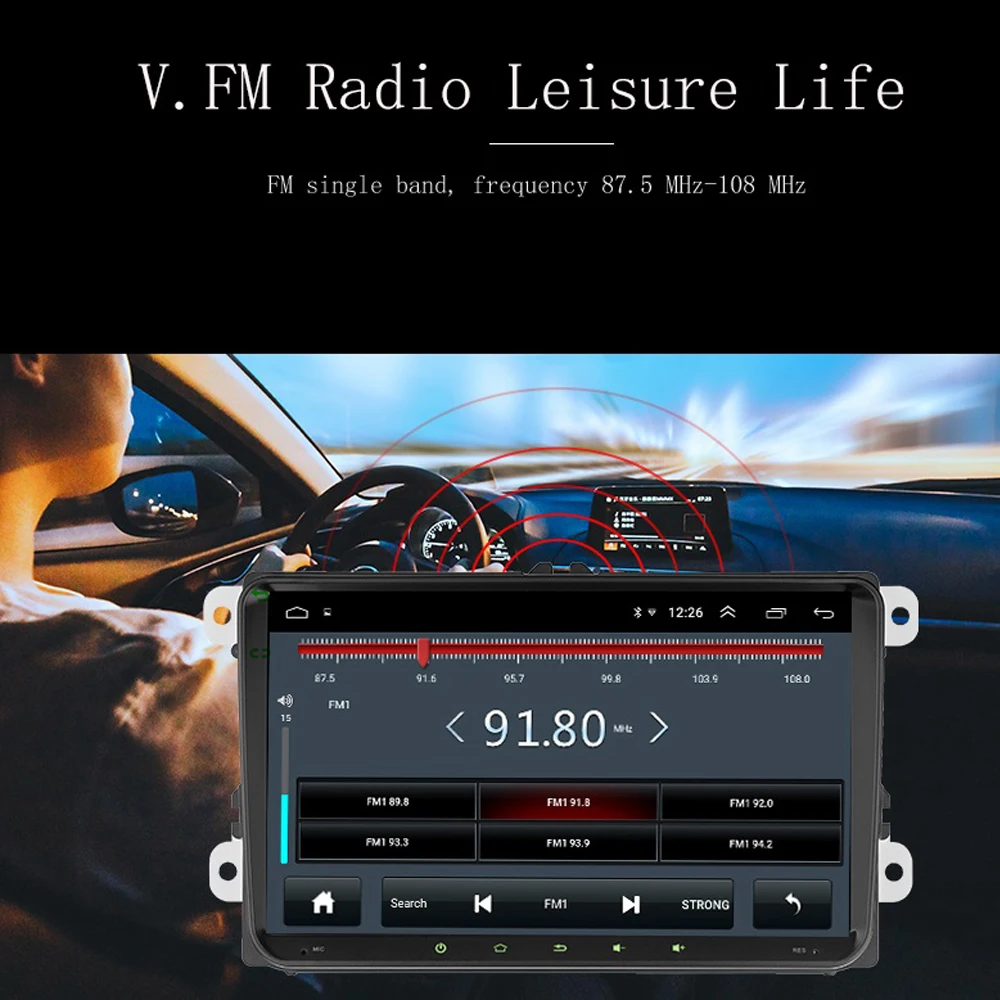 9 &quotAndroid 1 2 Din Автомобильный Радио стерео Мультимедийный плеер для VW Volkswagen Passat b6 b7