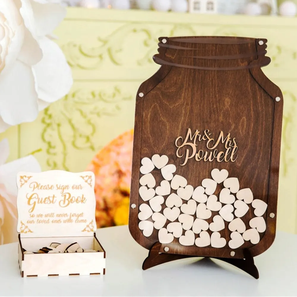 Изготовленный На Заказ рустикальная Свадьба стеклянная банка с завинчивающейся