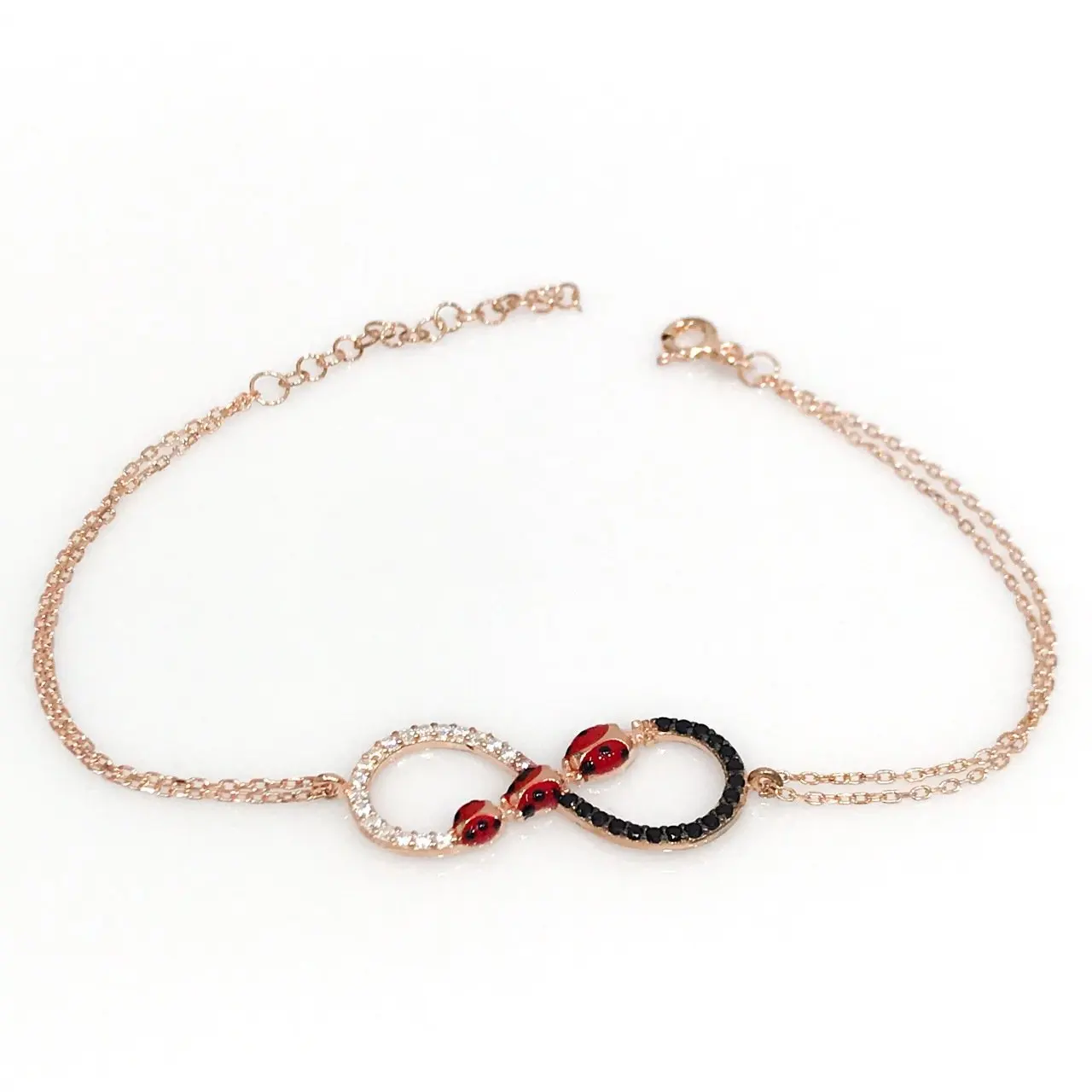 

Infinity Ladybird Buggy Silver Bracelet