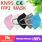 Быстрая доставка KN95 маска с клапаном маска для лица на 5 Слои маска респиратор FFP2 FFP3 защитная маска Анти-пыль уход за кожей лица Защитная маска