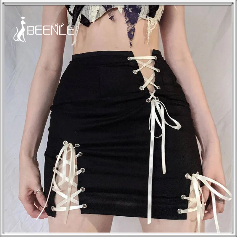 

Женская юбка с завышенной талией BEENLE, красная Асимметричная юбка на бретелях в европейском и американском стиле, лето 2022