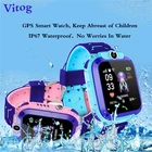 Новинка, водонепроницаемые умные часы VITOG Q12, многофункциональные детские электронные часы с IBS, детские подарочные часы с телефоном для IOS и Android