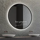 Hello великолепный зеркальный наклейка для стены Наклейка на стену цитата наклейки домашний декор для туалета душевая комната