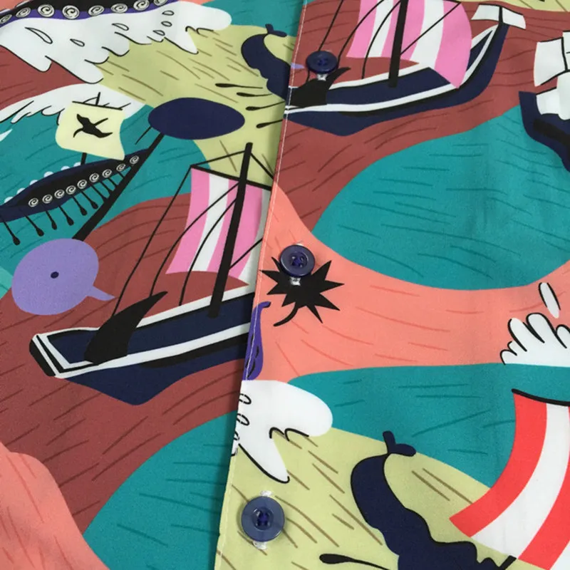 Мужская блузка с коротким рукавом Bigbang Gdragon повседневная цветная летняя рубашка