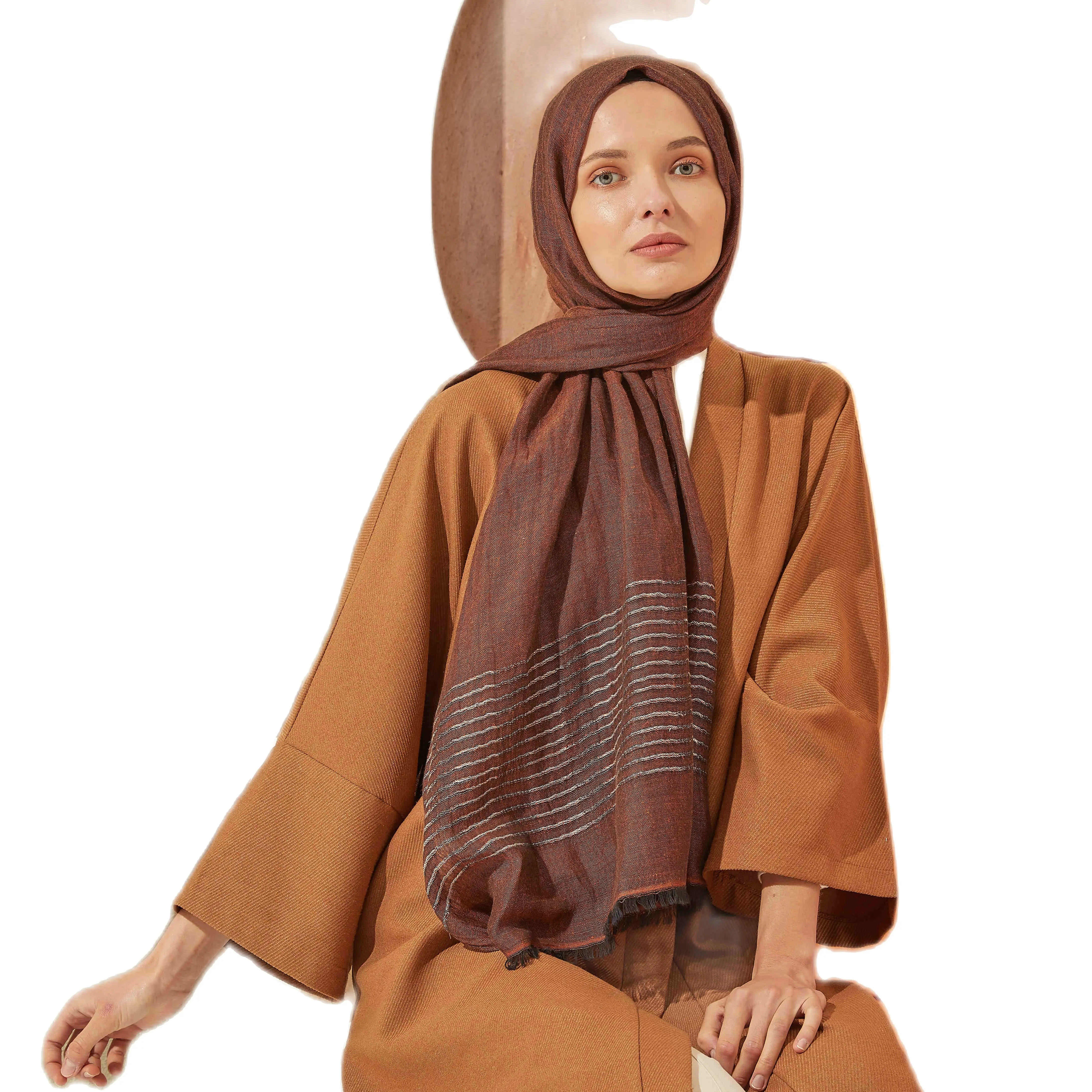 Хиджаб для женщин мусульманская мода осень 2020 черный зеленый красный бежево