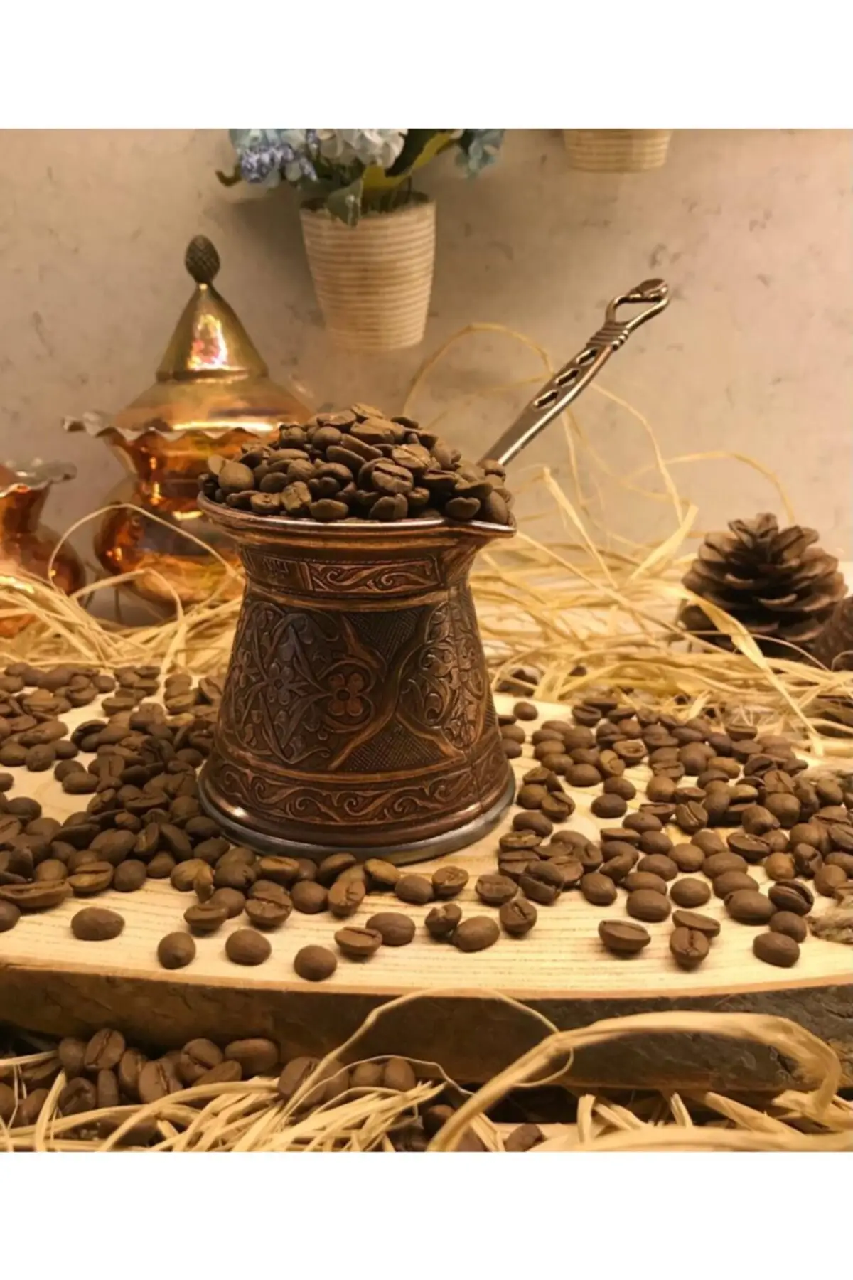 

Чугунный кофейник с металлическим рисунком на 4 человека, кофеварки, совместимые с магнитными печками