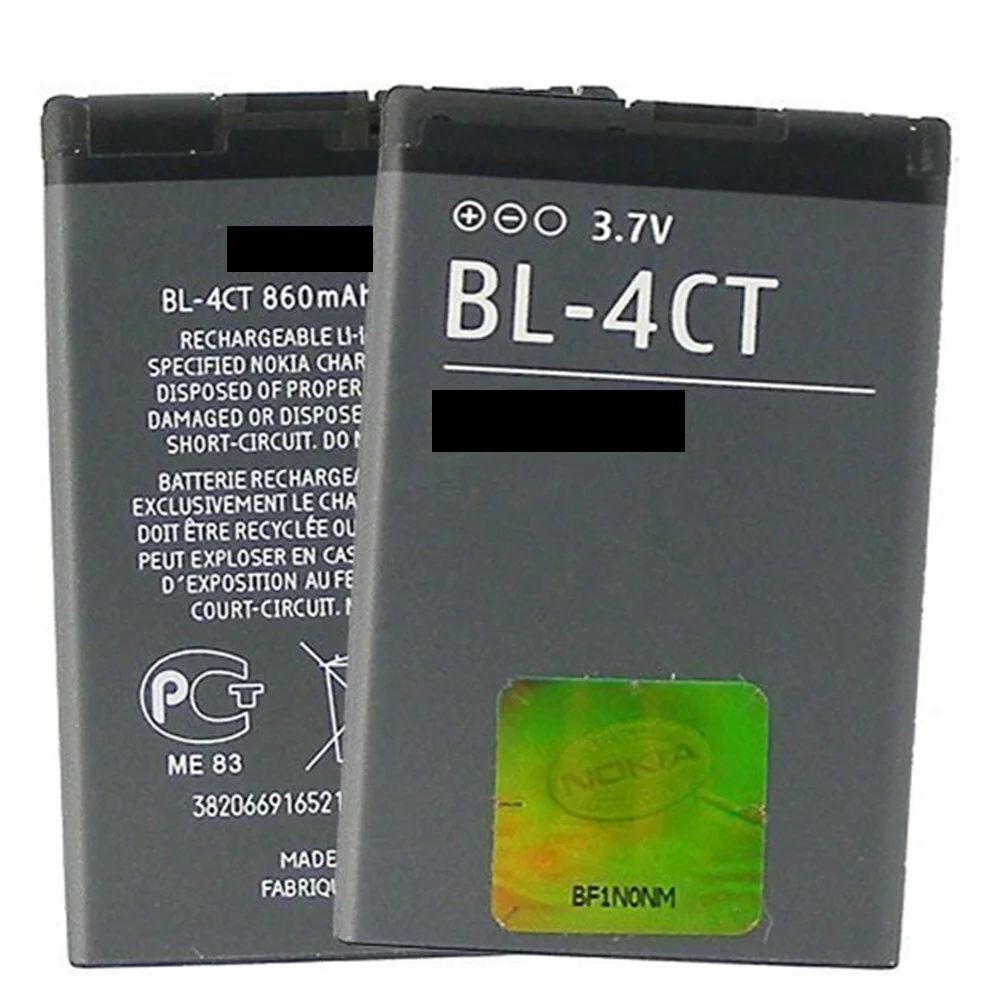 Литиевая батарея Li Po 3 7 V 860 мА/ч Батарея BL 4CT для Nokia 5310 6700S 7210 7230 7310 6600f