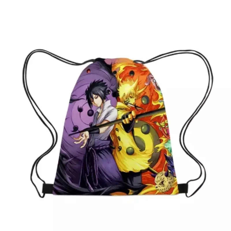 Аниме Наруто Naruto сумка на шнурке для мальчиков и девочек модные сумки хранения