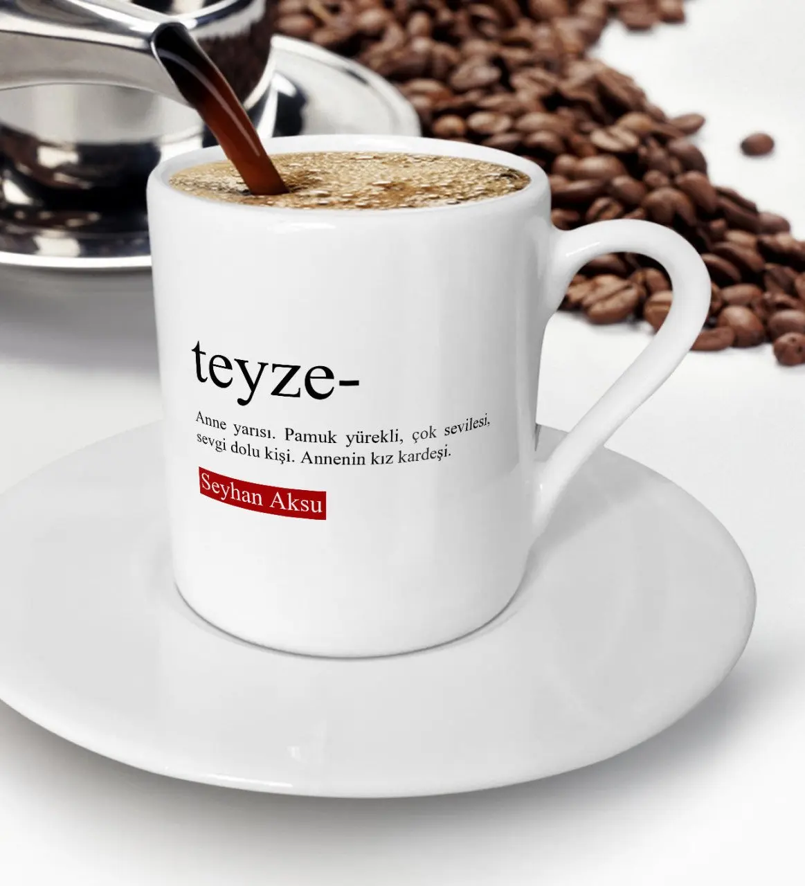 

Персонализированные тетей чашка для кофе по-турецки