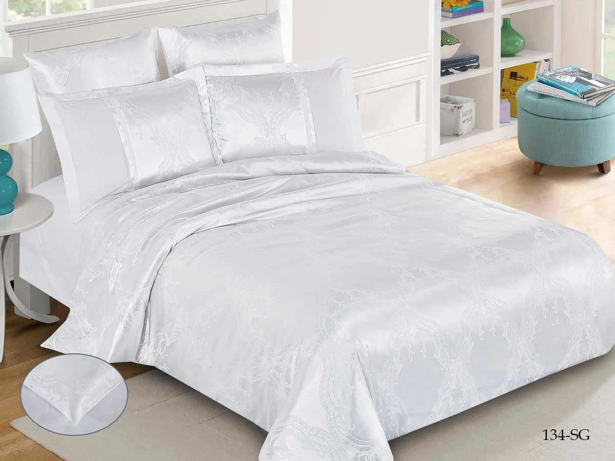 Atoff Home Комплект постельного белья Клео &quotSatin Jacquard&quot SG (Жаккард) | Дом и сад