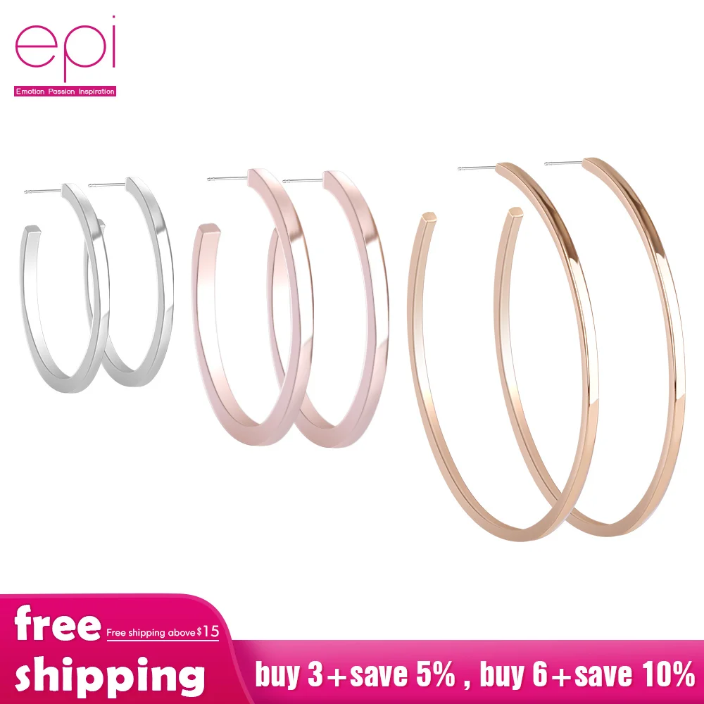6 шт. большие маленькие круглые серьги-кольца для женщин женские модные брендовые