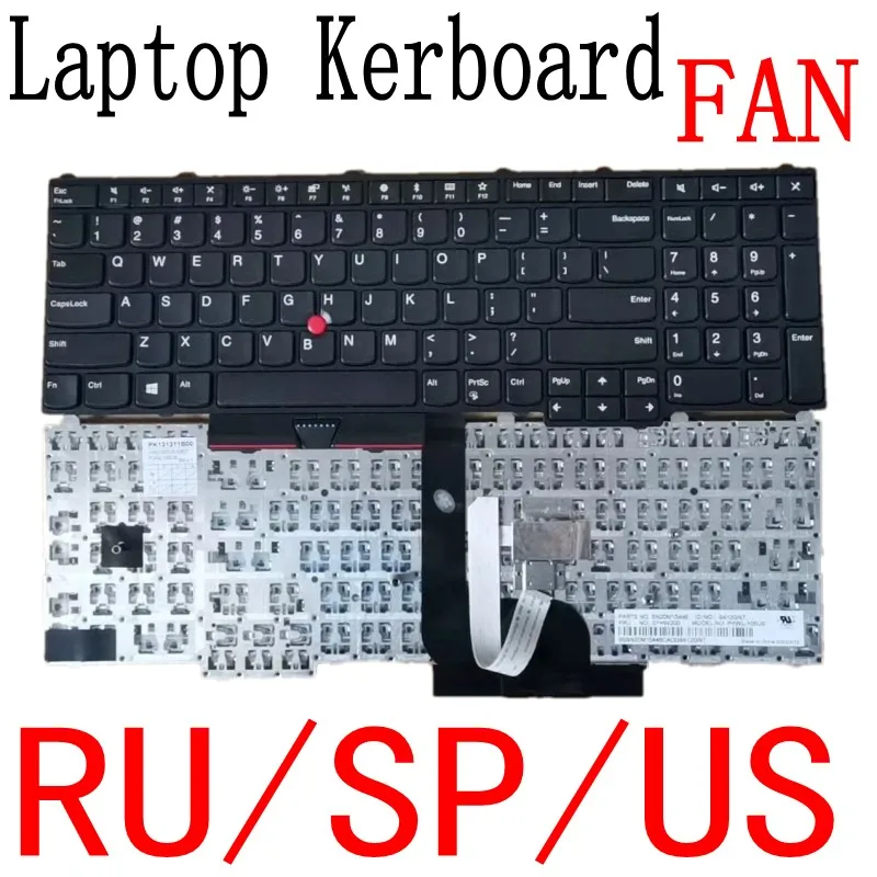 

Клавиатура для ноутбука Lenovo Thinkpad P51 P71 Teclado 01HW200 01282 SN20M15446 Fit P50 P70