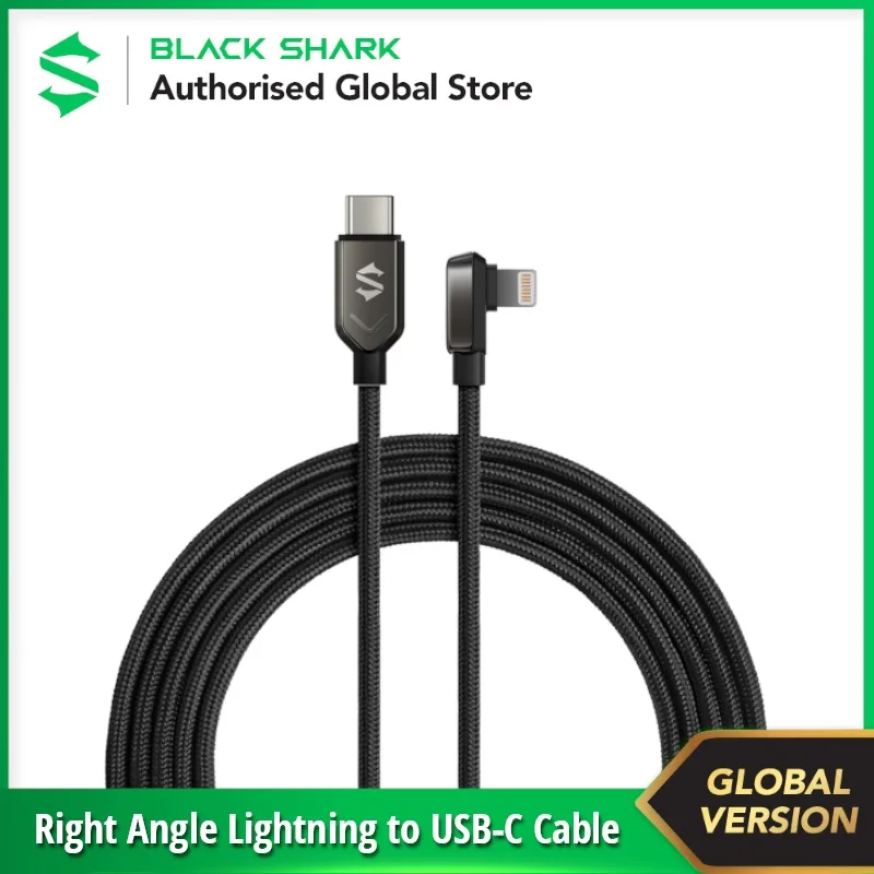 

Черный Акула, прямой угол, USB, Lightning, фотомагнитный кабель [совершенно новый/запечатанный], зарядка Apple iPhone