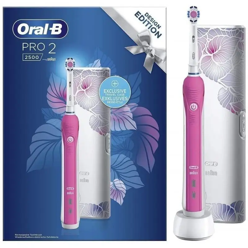 Зубная щетка Oral B Pro 2 2500 электрическая для мужчин и женщин с таймером |