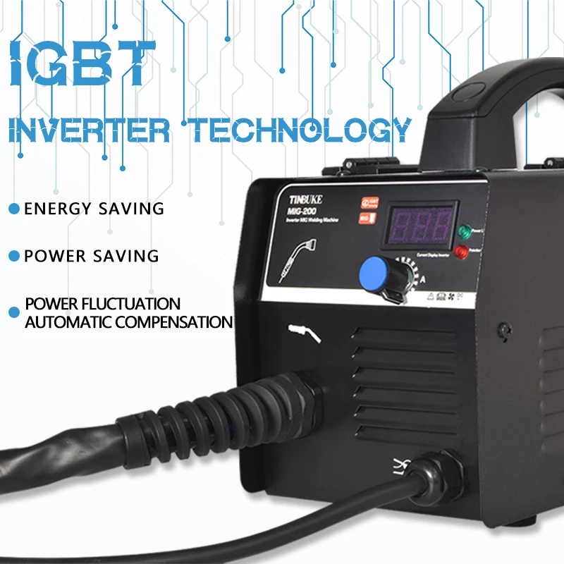 Аппарат для сварки MIG металл 220 А безгазовый сварочный аппарат 15% ± без газа |
