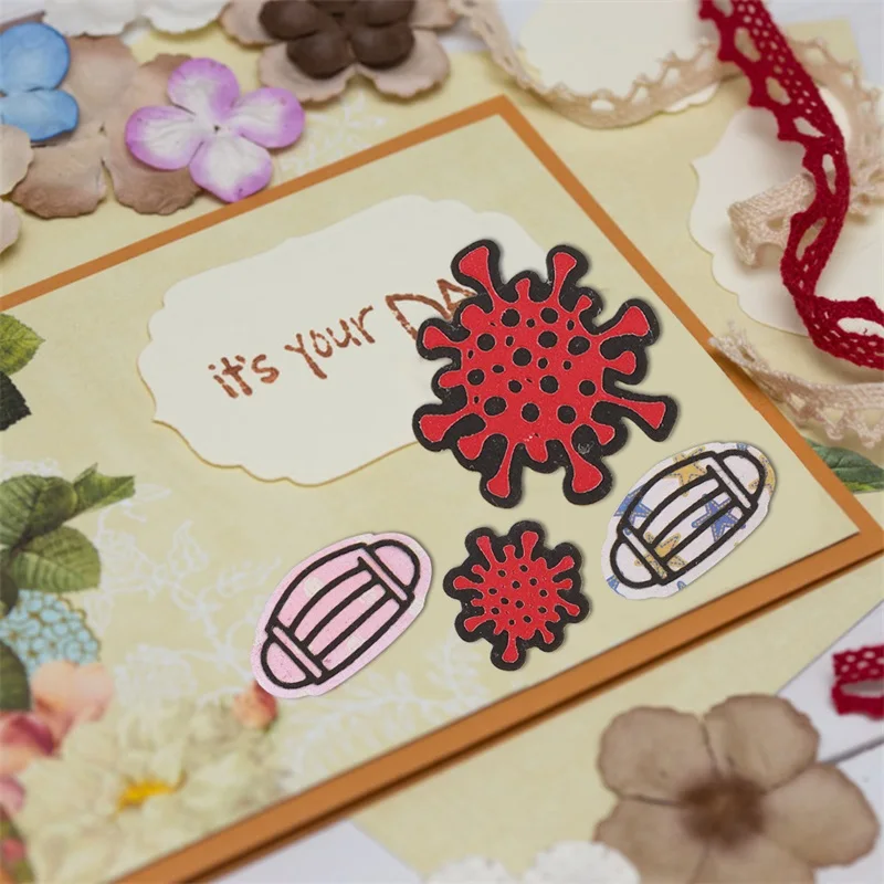 Металлический трафарет оставайся дома 2020 | Дом и сад