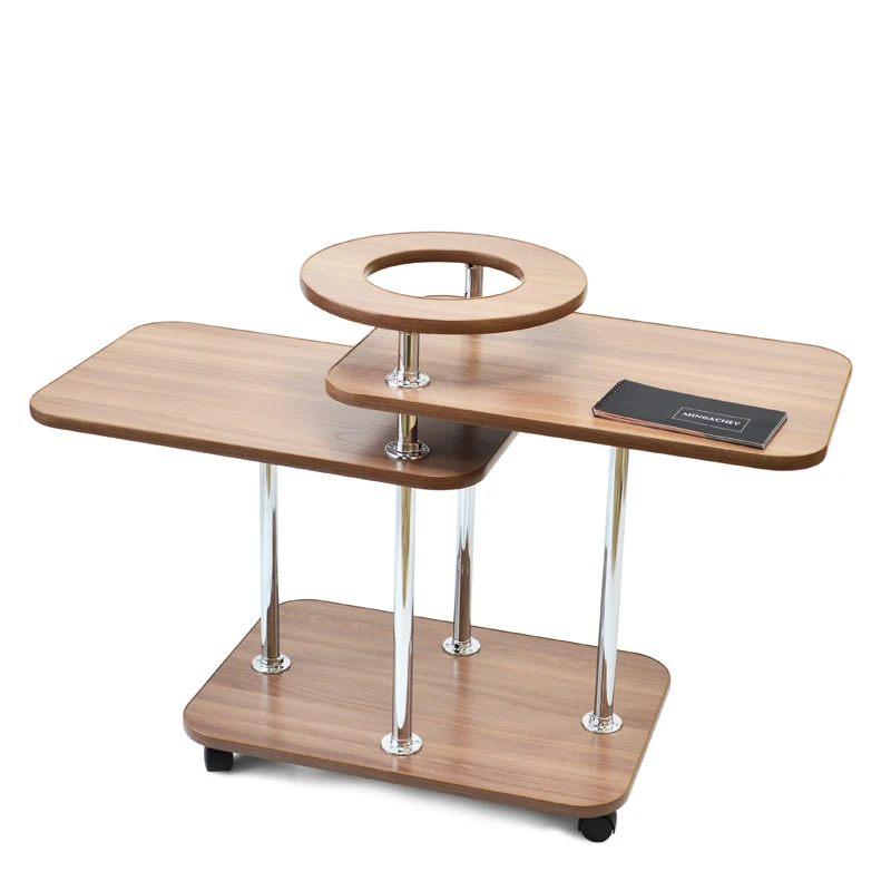 Передвижной журнальный стол Дана на колесиках.