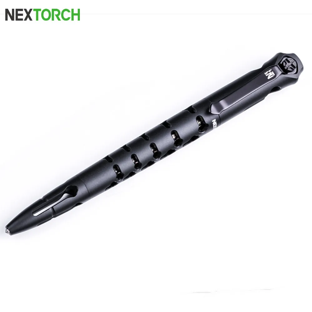 

Nextorch Tactical Pen with Tungsten Window Breaker Mini Size Self-defense Portable Tools Dino Bone Black NP20