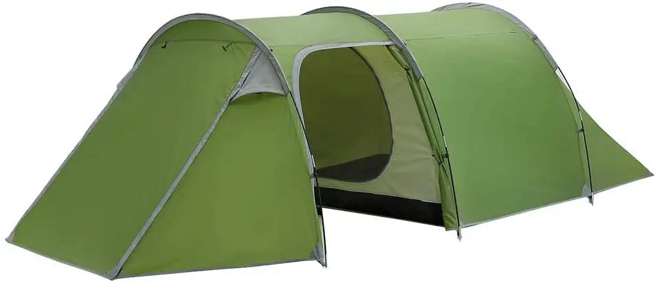 Kaufen Camping Zelte 3-4 Person Mit 2 Zimmer Schlafzimmer + Wohnzimmer Wasserdichte Doppel Schicht 4 Saison Einfach Setup Große Familie Tunnel Zelt
