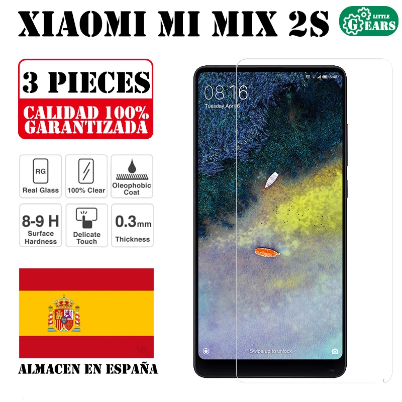 Комплект из 3 предметов для Xiaomi Mi Mix 2s защита экрана закаленного стекла