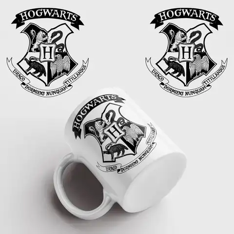 Сувенирная Керамическая кружка Гарри Поттер Harry Potter Прикольная чашка в подарок Надпись на кружке чашке Рисунок Принт Кофе