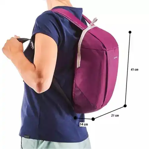 

QUECHUA NH100 Backpack - 10L - 6 different colors - lightweight Sport Daypack camping Trekking Hiking Travel, Bike, Climbing Bag