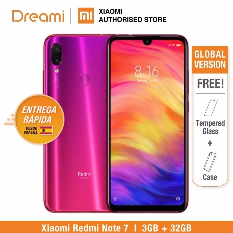 Глобальная версия Redmi Note 7 32 Гб rom 3 Гб ram(Совершенно новая и запечатанная коробка) note7 32 Гб