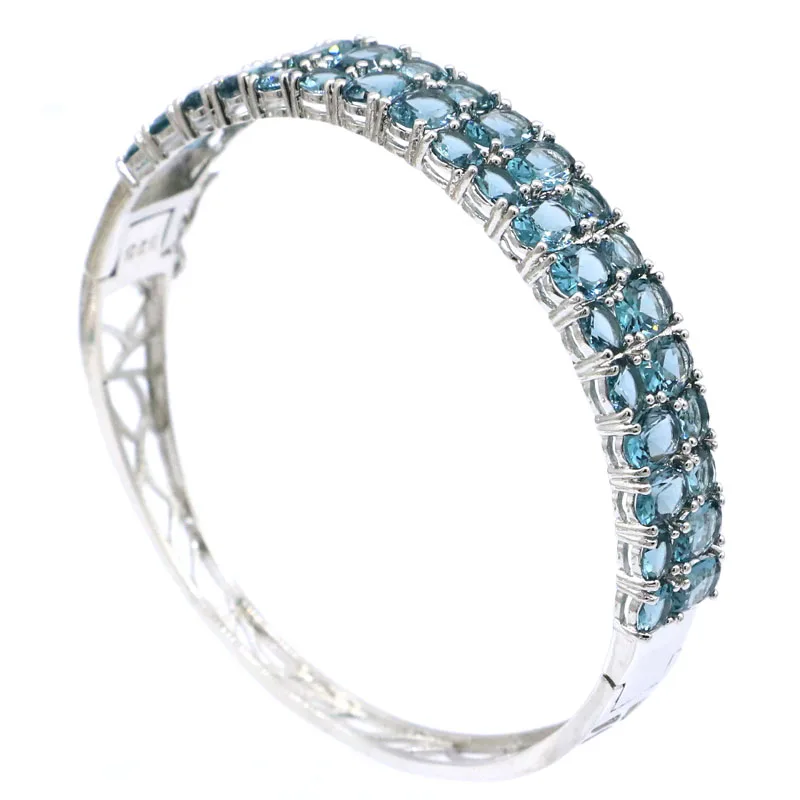 65x12 мм настоятельно рекомендуемый Золотой Цитрин с синим лондонским топазом для