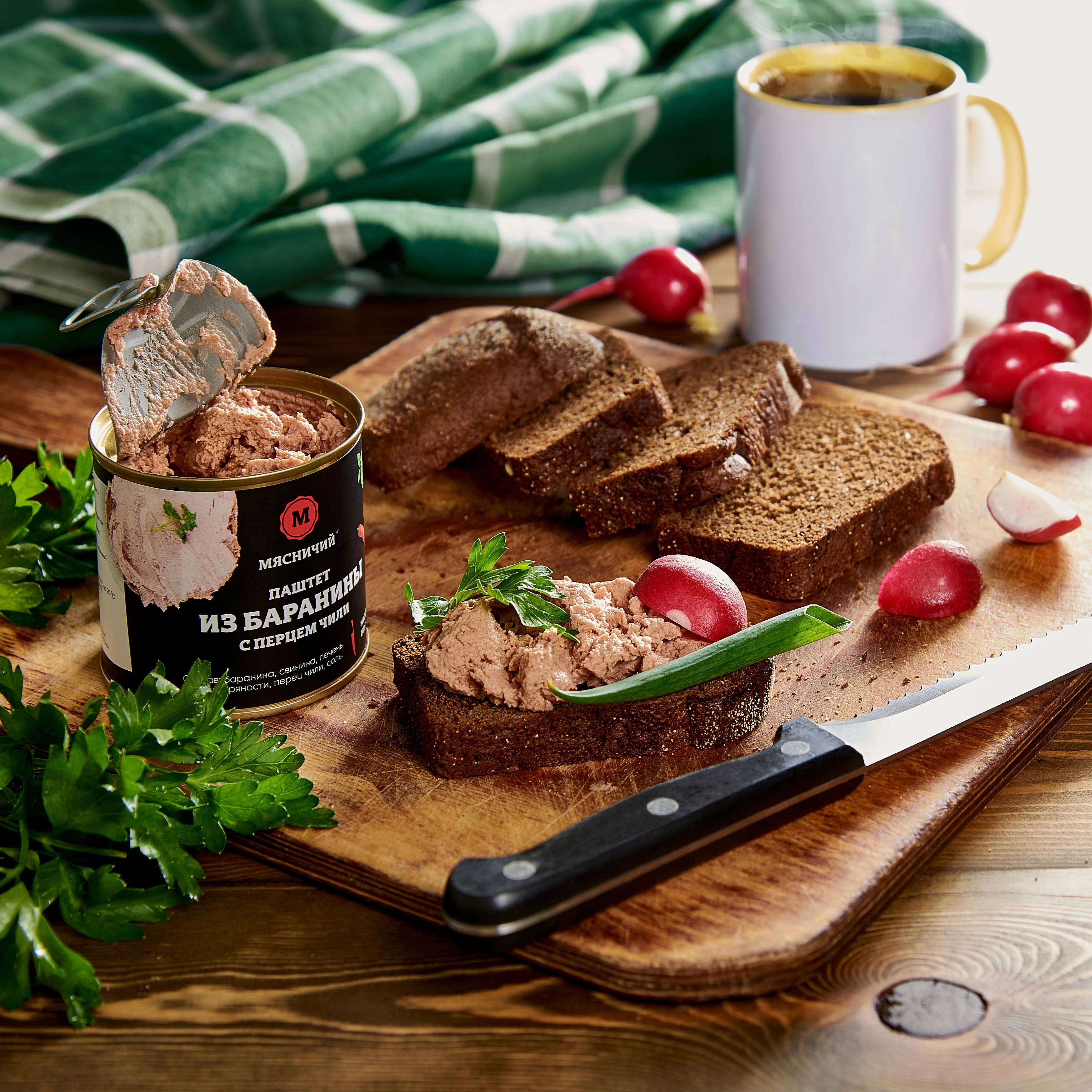 Паштет Мясничий из баранины и с перцем чили 240г ж/б | Продукты