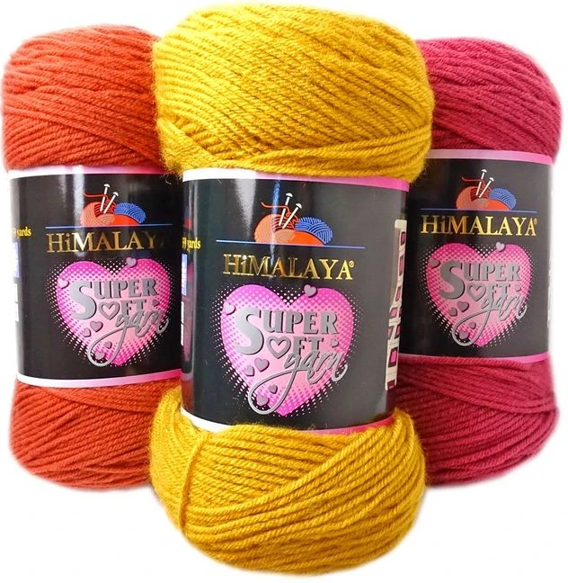 Himalaya Super Soft Yarn 200g-328m Супермягкая пряжа 200 г-328 м из гималайской шерсти